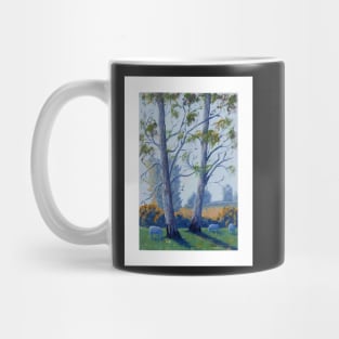 Gum Trees in the Afternoon - Oil on Board Mug